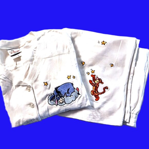 DISNEY Lounge/Sleep Set ~ Tigger & Eeyore Reaching for the Stars ~ L/XL ~ NEW - Picture 1 of 15